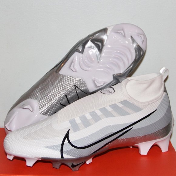 Nike Vapor Edge Pro 360 Football Cleats Mens 13 White Silver
